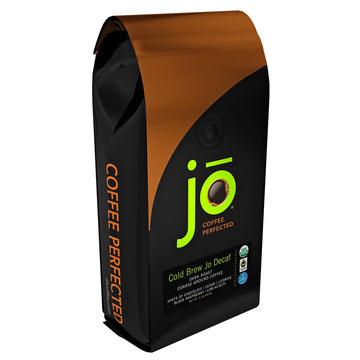 Cold Brew Jo Decaf: 2 Lb. Coarse Ground Usda Organic Decaf Coffee, Dark French Roast, Swiss Water Process, Soft Velvety Texture,