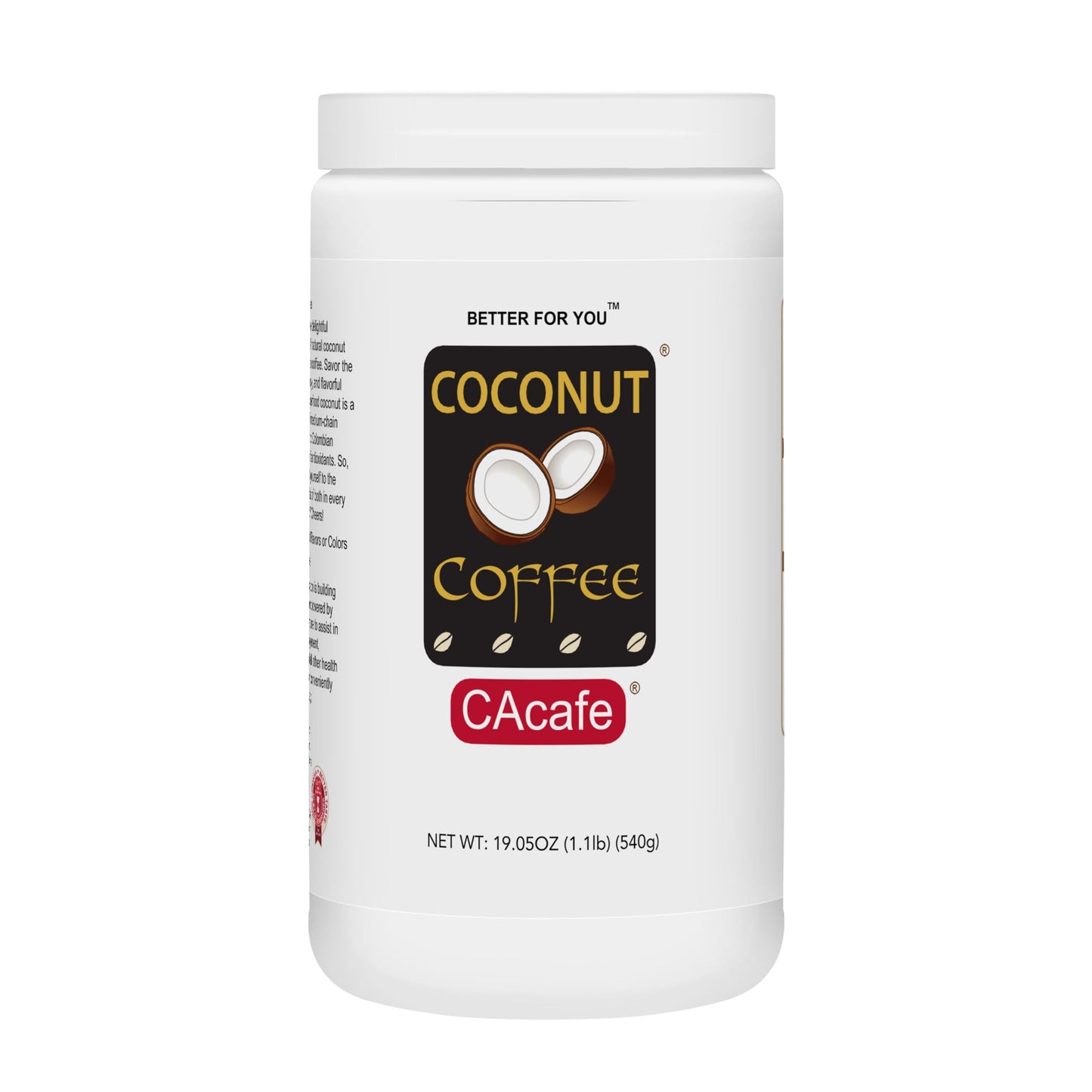 CAcafe Coconut Coffee Drink Mix, Coconut Infused, 19.05oz, Limited Edition
