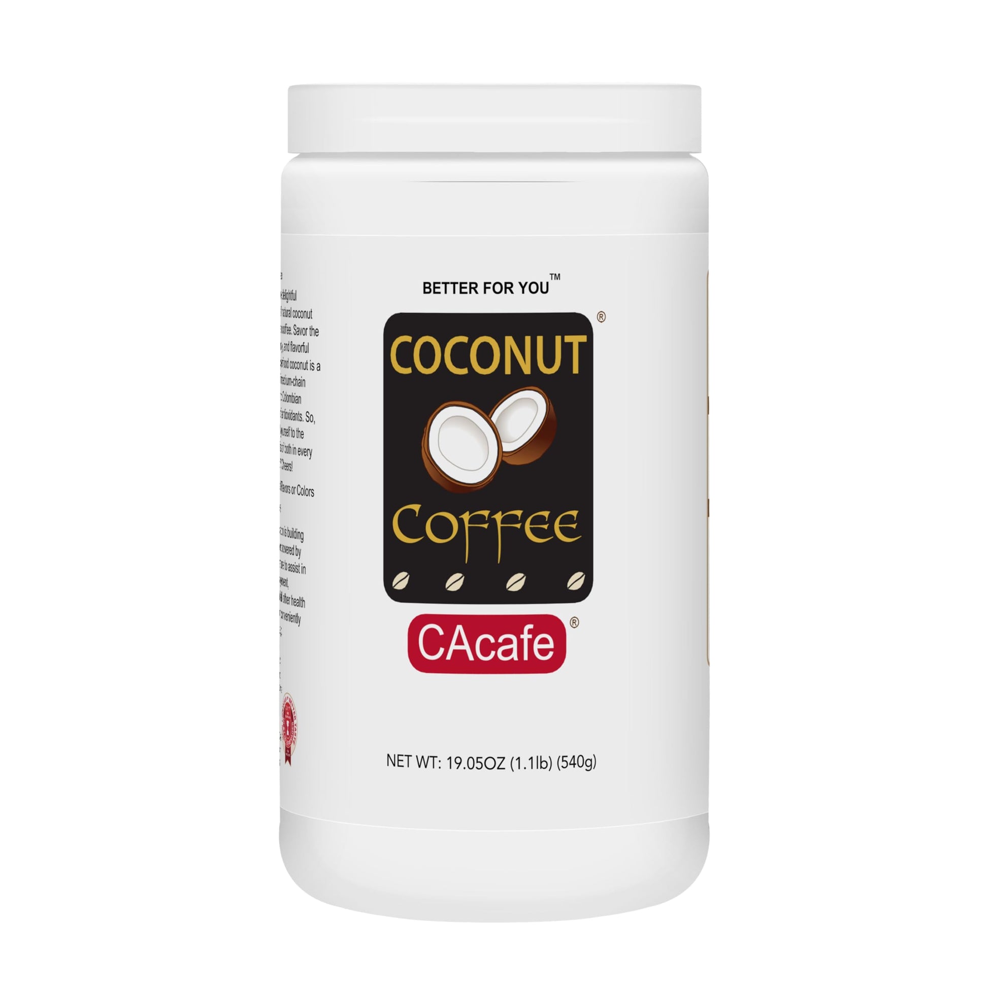 CAcafe Coconut Coffee Drink Mix, Coconut Infused, 19.05oz, Limited Edition