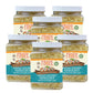 Pride Of India - Pack Of 6 - Extra Long Indian Golden Basmati Rice - Healthy Parboiled Sella Grain, 1.5 Pound Jar