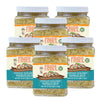 Pride Of India - Pack Of 6 - Extra Long Indian Golden Basmati Rice - Healthy Parboiled Sella Grain, 1.5 Pound Jar