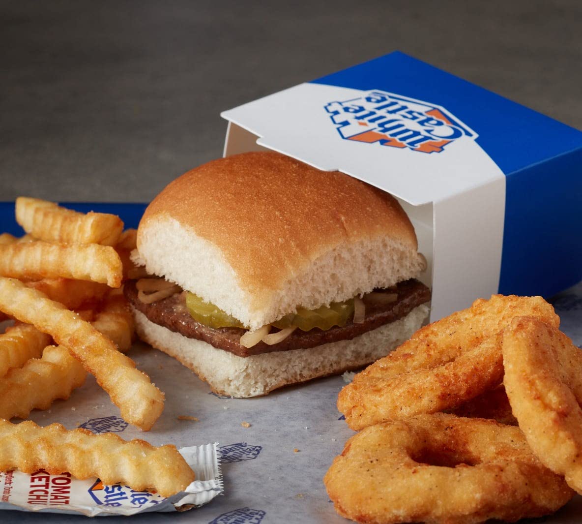Ready Set Gourmet White Castle Hamburgers - 100% Beef with Grilled Onions - 5 Pack (9.5 oz Each) - 13g Protein Per Serving