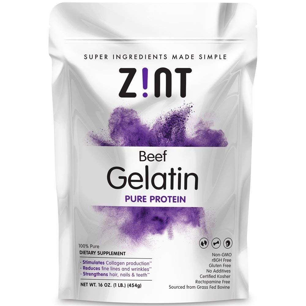 Zint Grass-Fed Beef Gelatin Protein Powder Pouch  16 Ounce