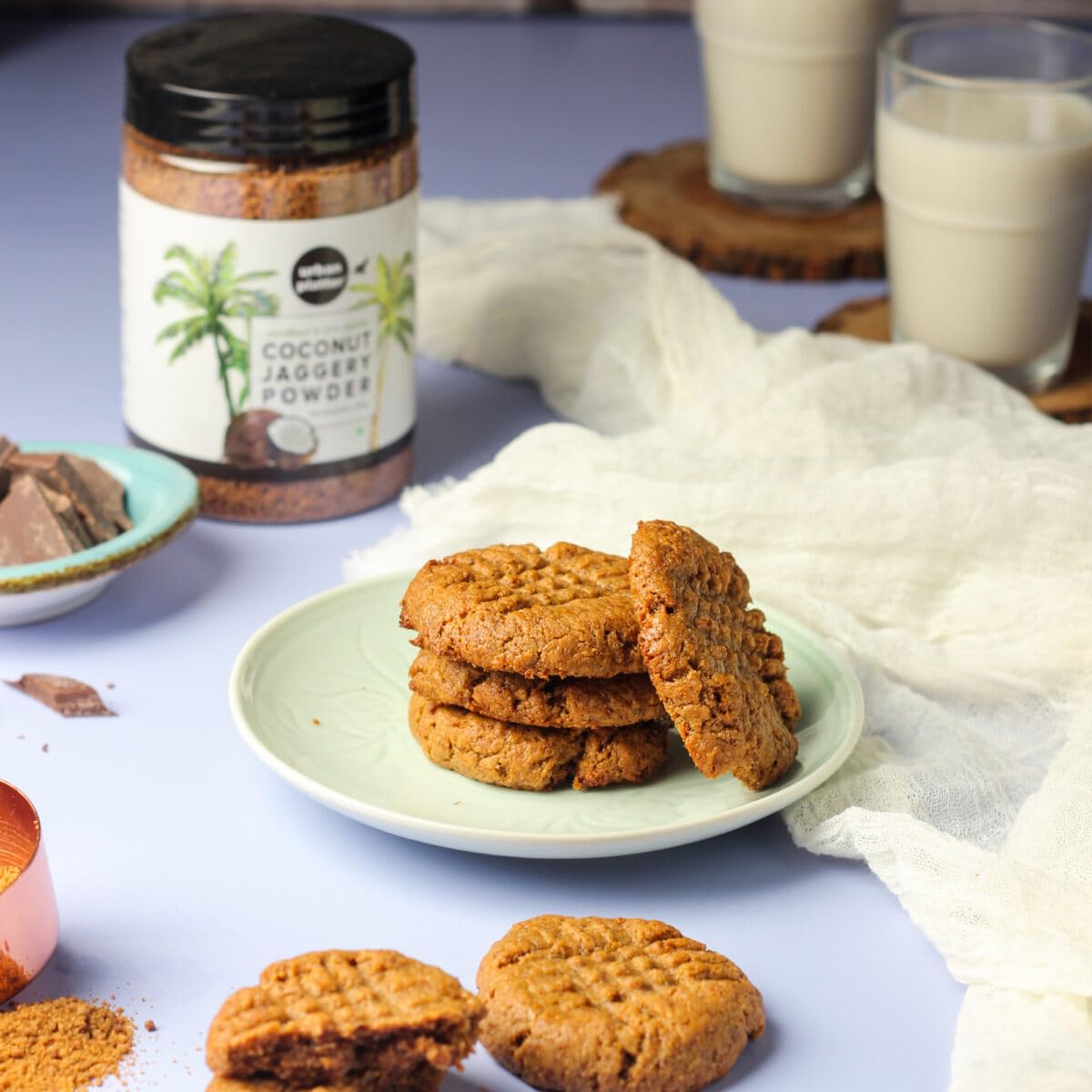 Urban Platter Coconut Jaggery Powder | 10.58 Oz (300G) | Natural & Unrefined Sweetener | Low Glycemic | Vegan & Plant-Based | Healthy Sugar Alternative For Tea, Coffee, Baking & Desserts
