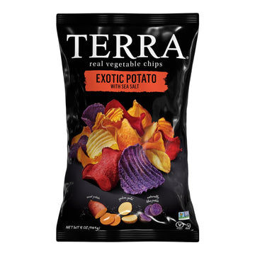 Terra Vegetable Chips, Exotic Potato Vegetable Chips With Sea Salt, 5 Oz Bag (Pack Of 6)