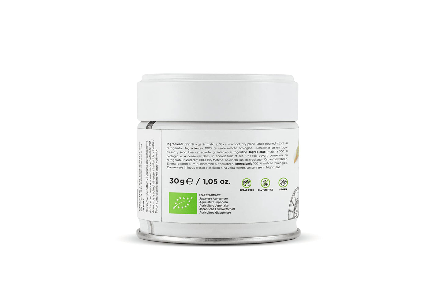 Matcha & CO Organic Matcha Tea Powder - Ceremonial Grade, 1.05 Ounces, Green Color