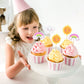 Hokpa Sun Rainbow Cloud Cupcake Toppers, 36Pcs Sun Smiley Sunshine Theme Cake Decoration For Birthday Baby Shower Theme Party De