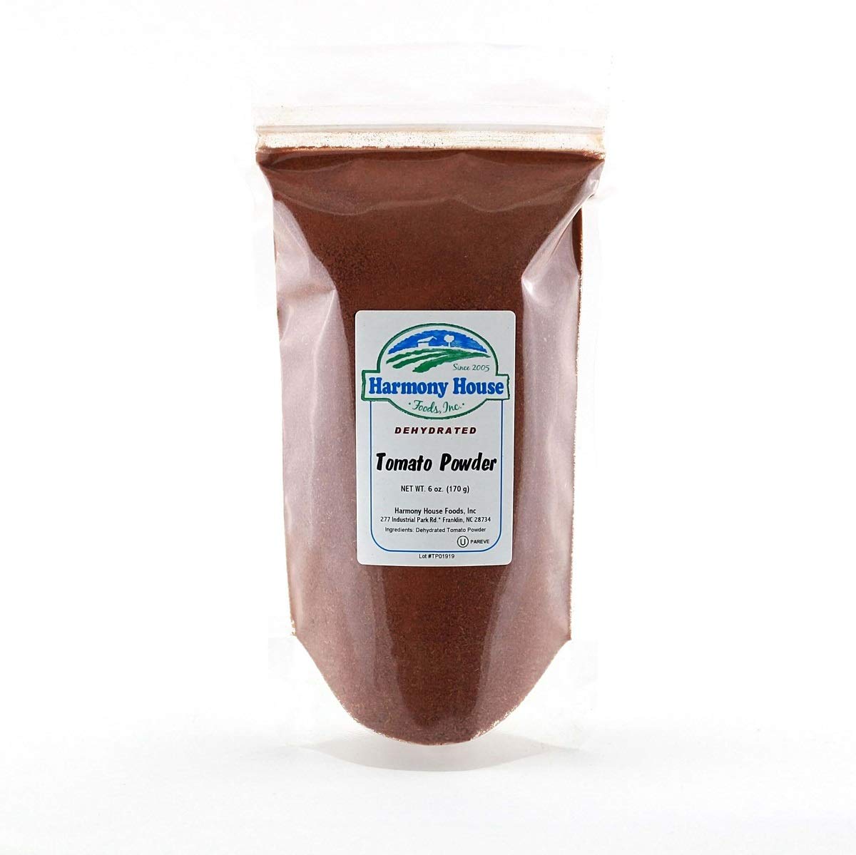 Harmony House Premium Dehydrated Tomato Powder, 6 oz Pouch, Made from Harvest Red Tomatoes