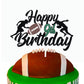 Happy 9Th Birthday Football Cake Topper 9Th Birthday Party Decorations Nine Years Old Rugby Player Scene Cake Decoration For Kid
