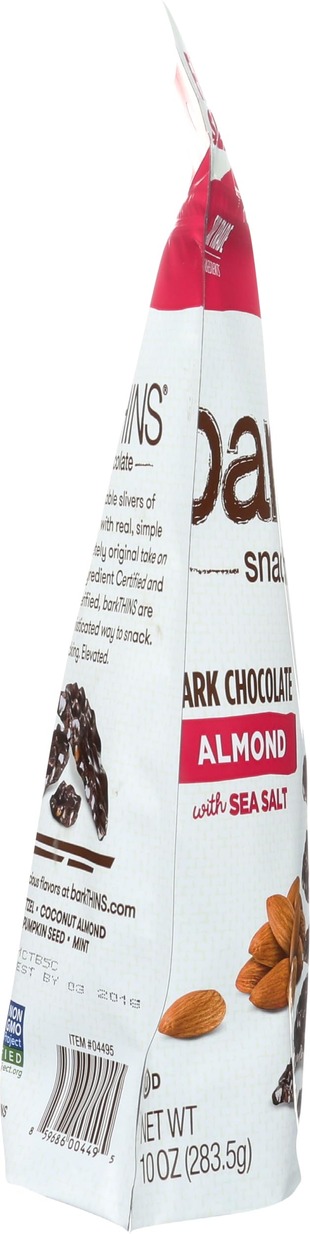 Barkthins, Snacking Chocolate Dark Almond, 10 Ounce