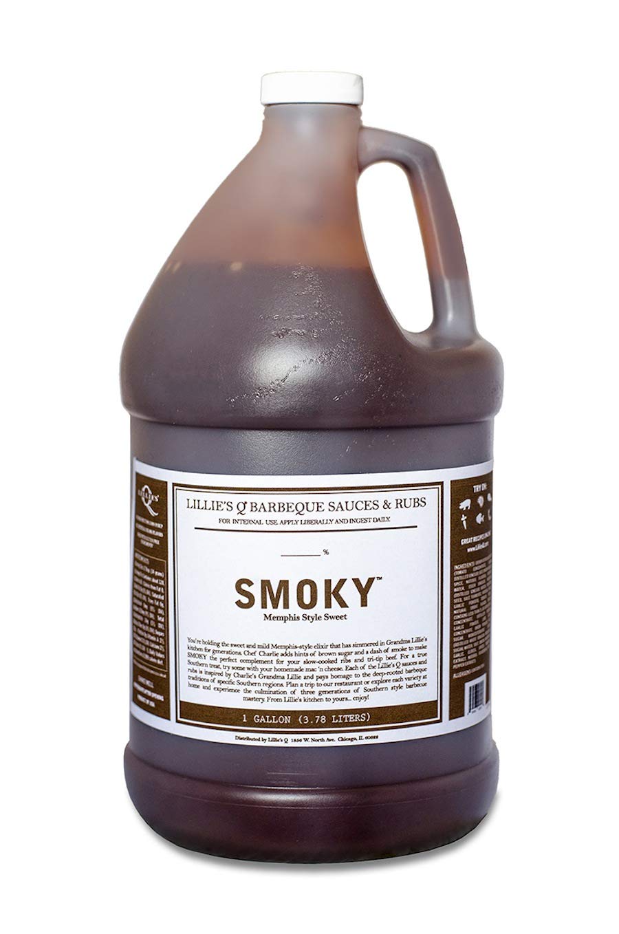 SAUCE, BARBEQUE, LILLIES Q 2/1 GAL