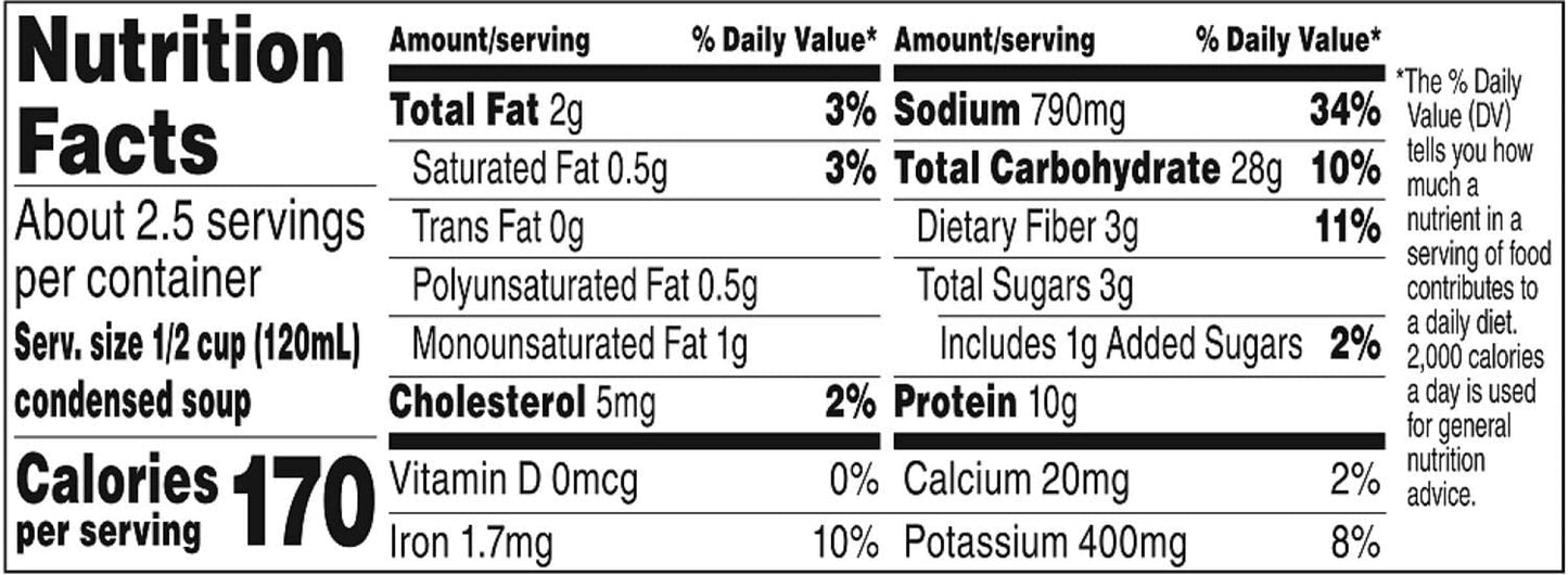 Campbell'S, Condensed Split Pea, Ham & Bacon Soup, 11.5Oz Can