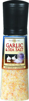 Dean Jacobs Garlic and Sea Salt Jumbo Grinder, Glass, 9.8 Ounce