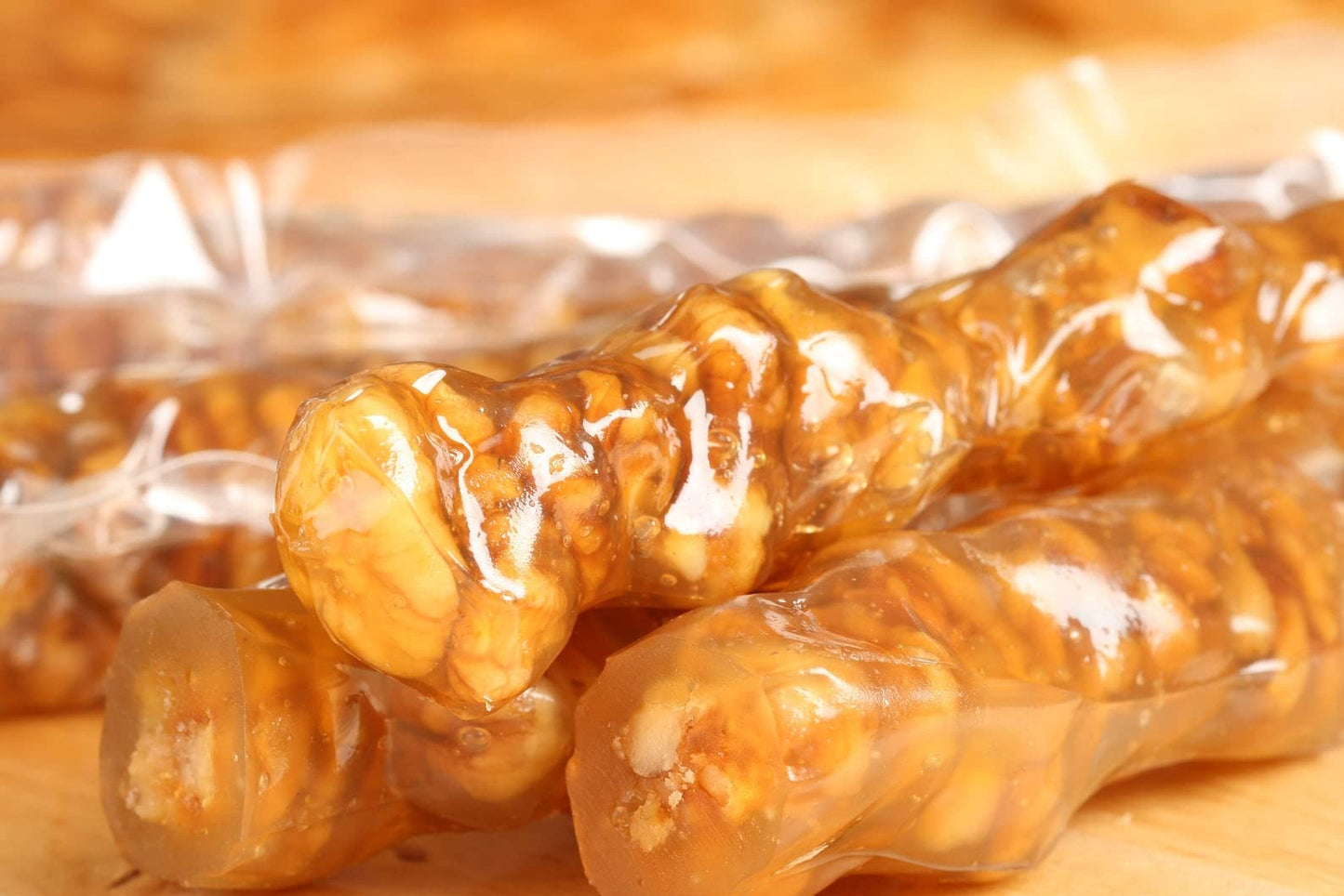 Gulluoglu Walnut Churchkhela (Cevizli Sucuk), 4 Pieces (Total 1.1Lb - 500 Gr), Daily Fresh Shipment From Istanbul/Turkey