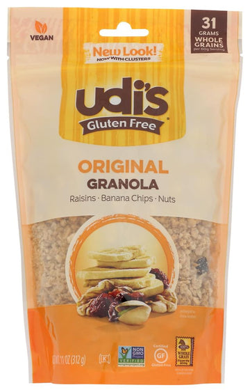 Udis Gluten Free Original Granola, 12 Ounce - 6 per case.