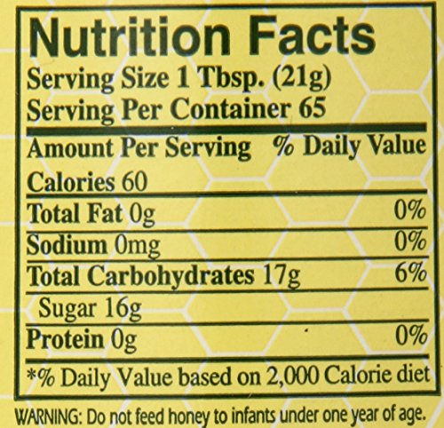 YS Eco Bee Farms Raw Honey, Unfiltered & Unpasteurized, Kosher, 48 oz - Pure & Natural Sweetener, Perfect for Cooking & Baking