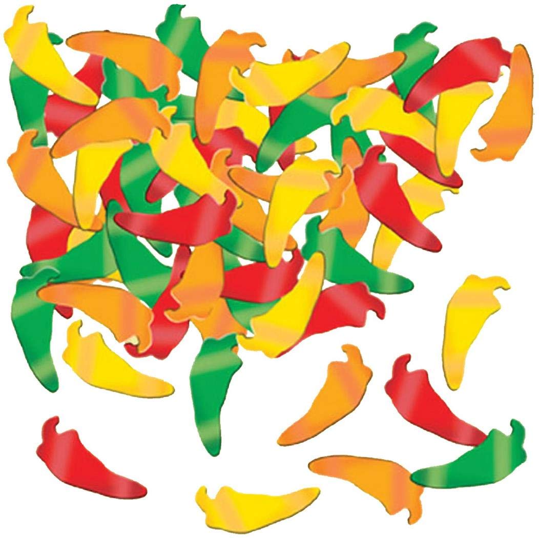 Fanci-Fetti Chili Peppers (Gd/G/O/R) Party Accessory  (1 Count) (1 Oz/Pkg)