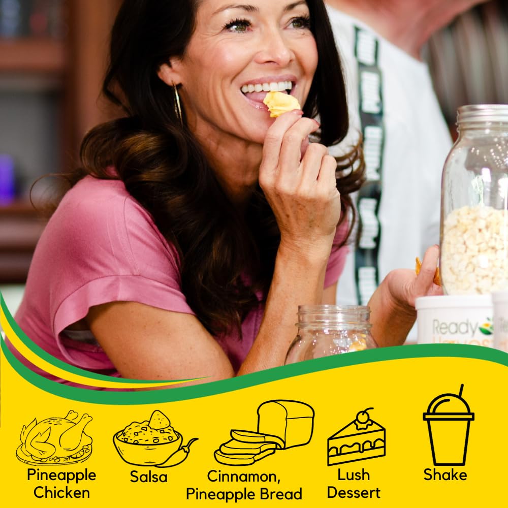 Ready Harvest Freeze Dried Pineapples for Emergency Food Storage | 30 Year Shelf Life | 1 Can