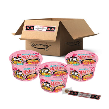 [Samyang] Carbo Spicy Chicken Fried Cup Noodles 105G × 3Ea / Korean Food / Korean Ramen (Overseas Direct Shipment)