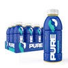 Pure Fuel Hydration Drinks - Tropical Torrent, Plant-Based Electrolytes, No Added Sugar, 12 Pack x 16.9 fl oz Bottles
