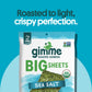 gimMe Organic Roasted Sea  Sheets, Sea Salt, Keto, Vegan, Gluten-Free, 0.92oz (Pack of 10), Big Sheets, White