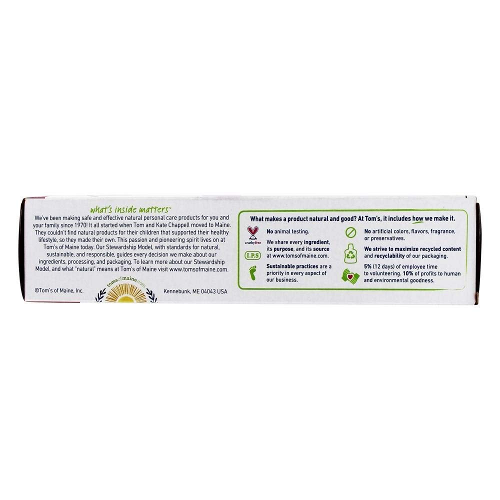 Toms Of Maine Natural Whole Care Spearmint Anticavity Toothpaste With Fluoride, 4 Ounce - 6 Per Case.