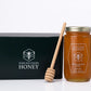 100% Authentic, USA - Made Raw Unfiltered Gourmet Honey Gift Box with Dipper by Pure Southern Honey [ 1 lb] - Unheated - Non - G