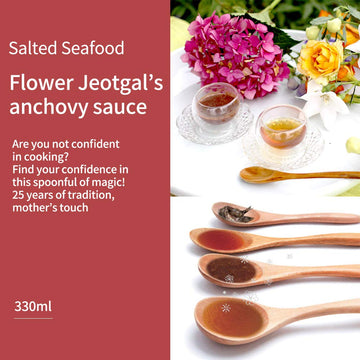 HELLO KFOOD Ggotjeotgal Korean Seasoning Sauce - 100% Natural, Anchovy Flavor, 11.15 fl. oz.