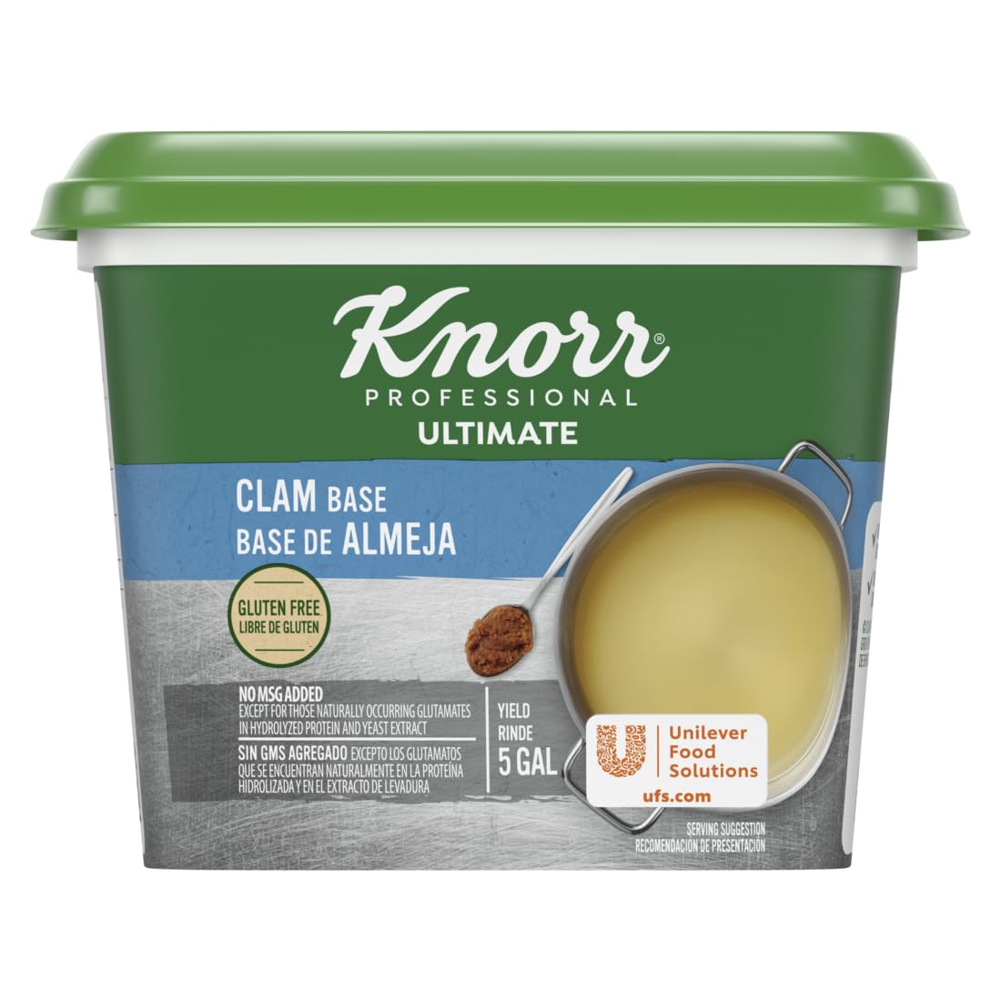Knorr Professional Clam Paste Base, Gluten Free, No MSG, 16 oz (Pack of 6), Pale Brown