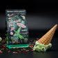 Bones Coffee Company Mint Invaders Ground Coffee Beans, Mint Chocolate Chip Flavor, Low Acid Flavored Coffee, Made With Arabica