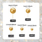 RASSLISA 113 PCS Colorful Ball Cake Picks - Pearl Balls Cupcake Toppers for Birthday Party & Wedding, Gold