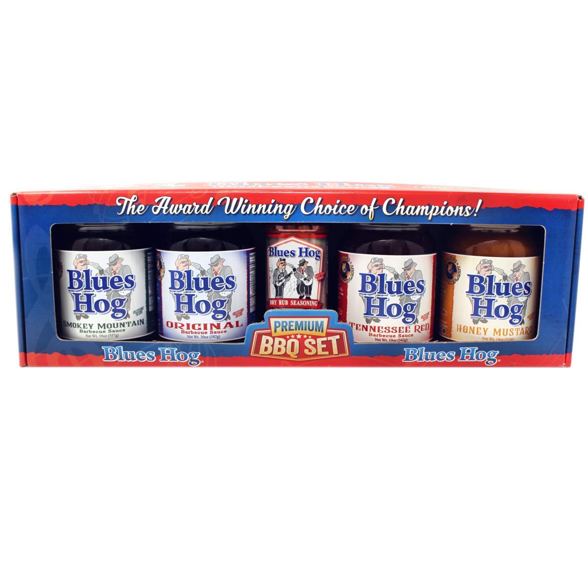 Blues Hog Variety BBQ Sauce Set 5 pk - case Of: 1 Each Pack Qty: 5 Total Items Qty: 5