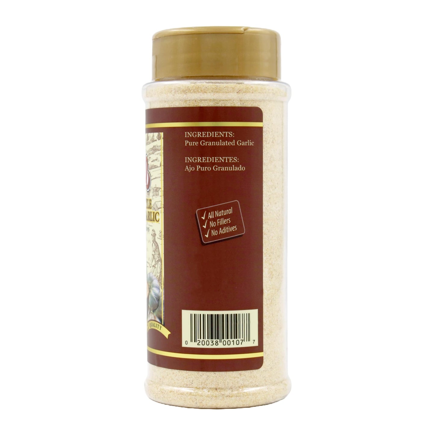 Flora Fine Foods Granulated Garlic - All Natural, Zero Fillers, 8 oz. Pkg.