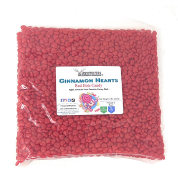 Yankeetraders Hearts Candy, Cinnamon, 2 Pound