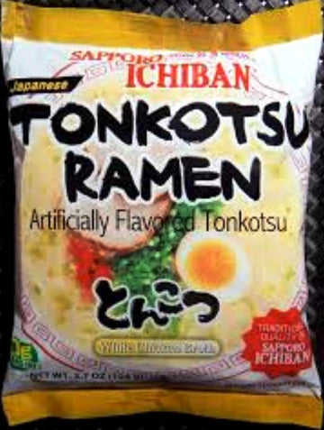 Sapporo Ichiban Japan Tonkotsu Instant Ramen Bag 5 Pc meals 18.5oz (Pack of 6)
