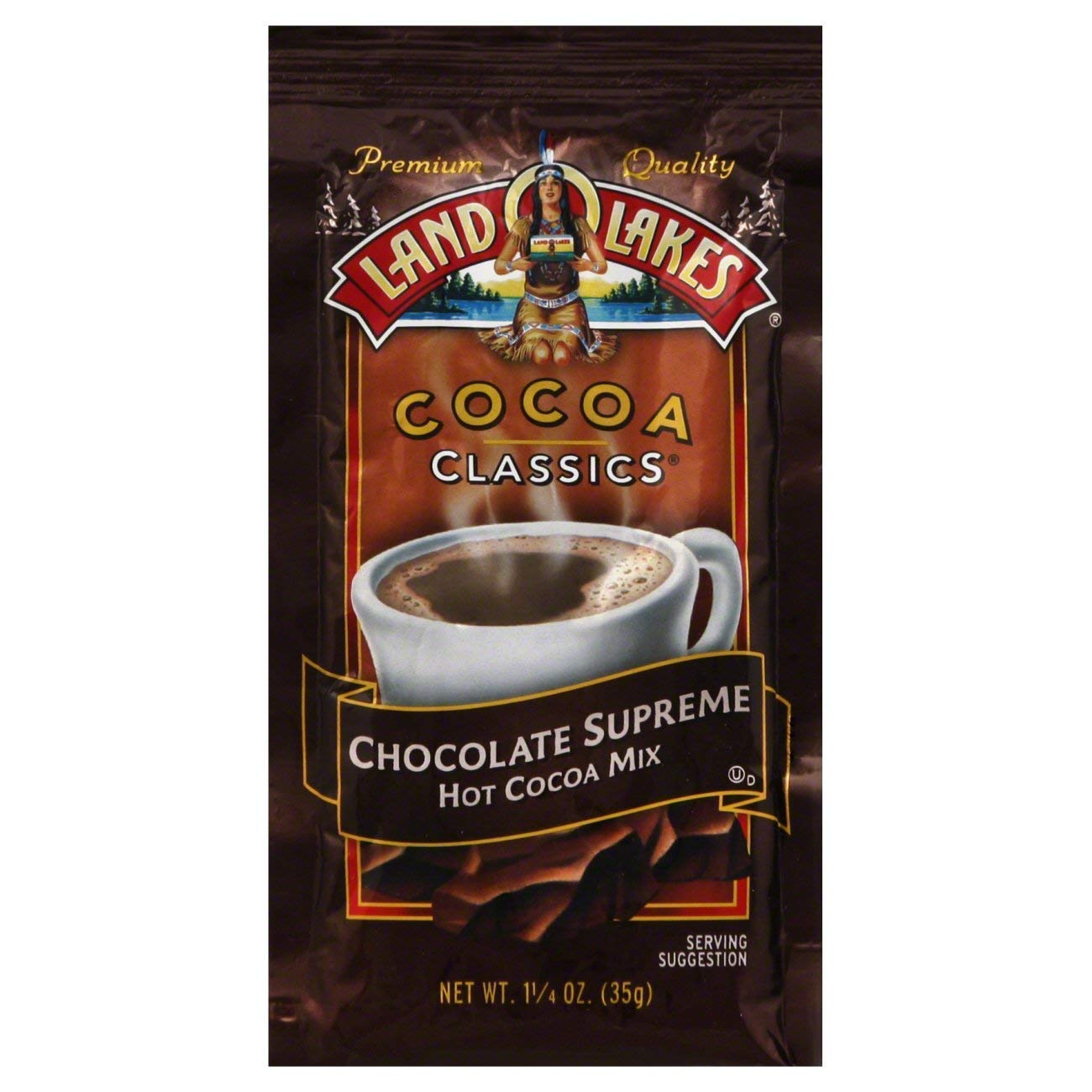 Land O' Lakes Hot Cocoa Mix, Chocolate Supreme, 1.25 Oz (35G), 30 Packets