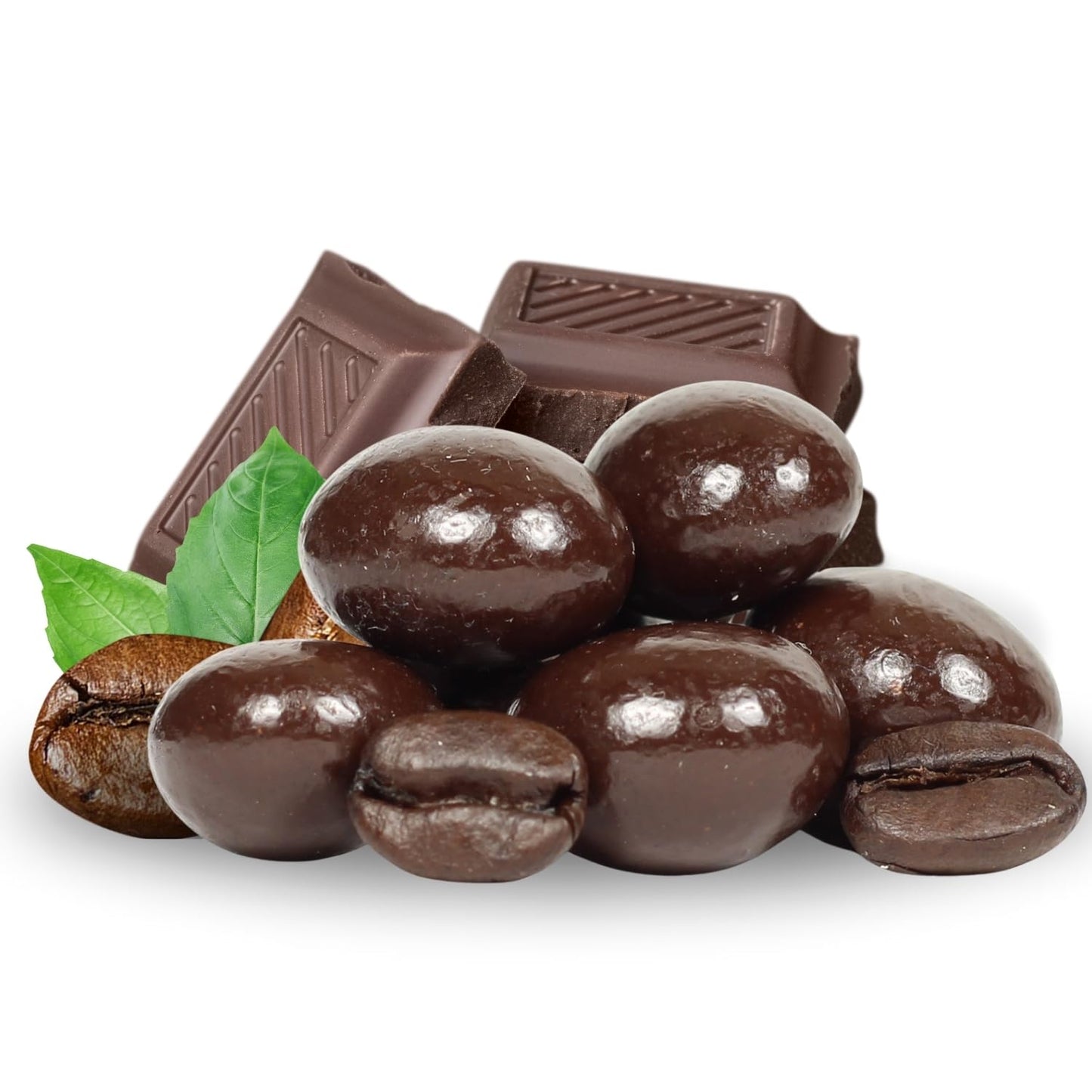 Dark Chocolate Covered Espresso Beans - by Its Delish, 2 Lbs Bulk | Coffee Lovers Snack | Gourmet Chocolates Candy Snacks | Mad