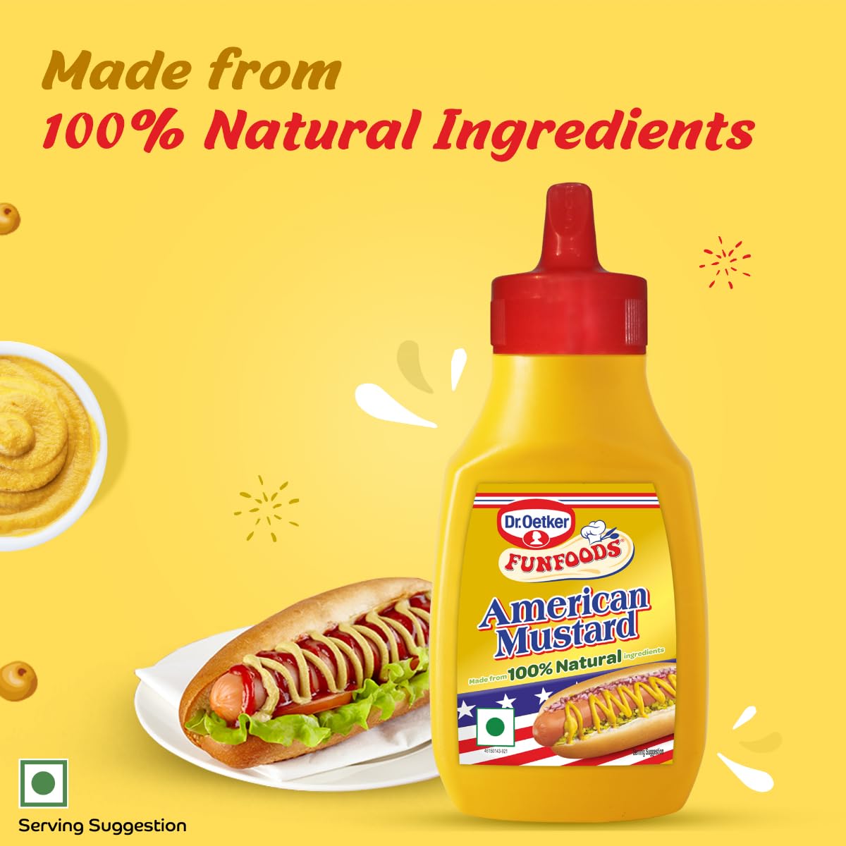 Dr. Oetker Funfoods American Mustard, 260Gram