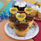 GRAPHICS & MORE Cupcake Picks Set of 6, Acrylic, Southeastern Louisiana University Design