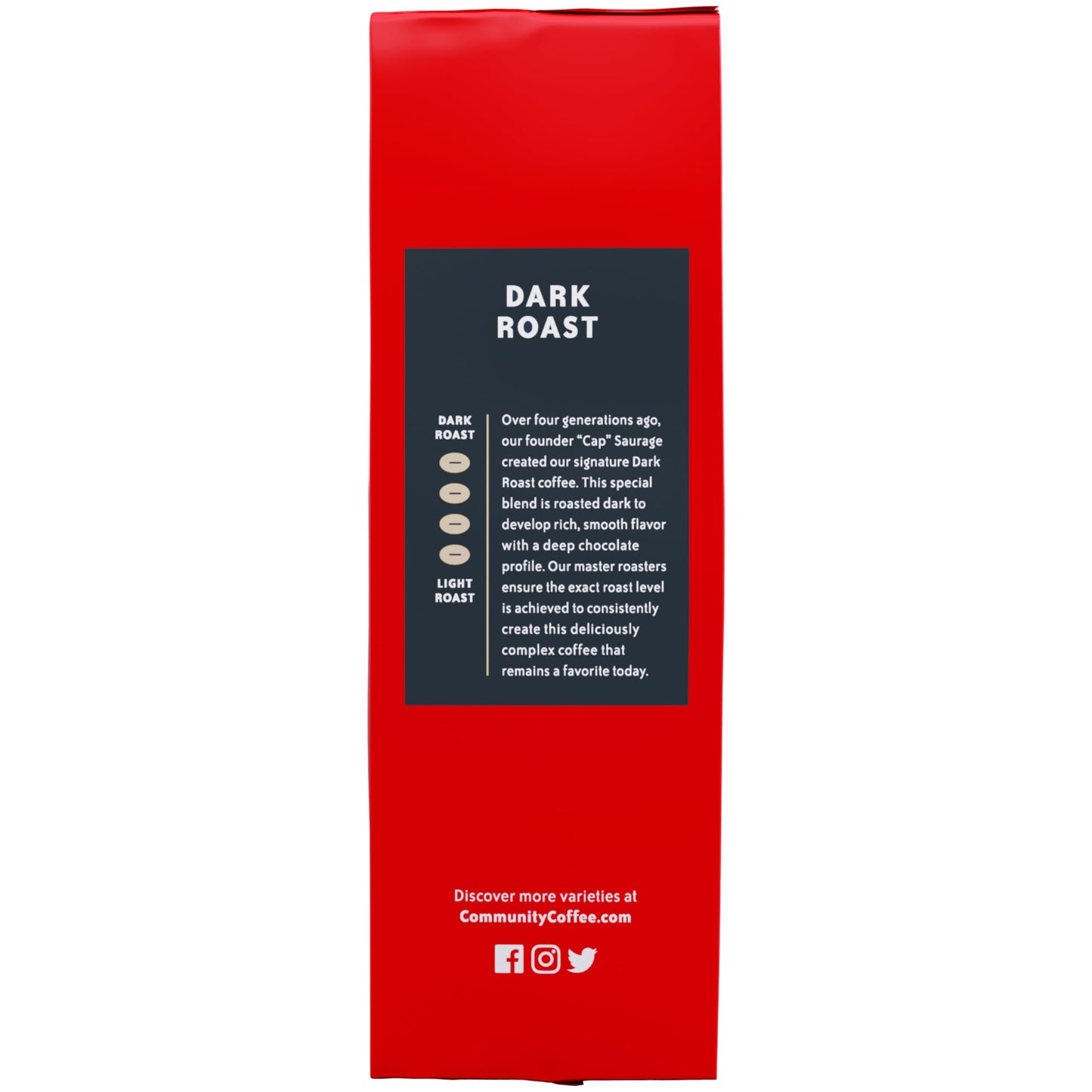 Community Coffee Dark Roast Ground Coffee, 16 oz Bag, Model 222869