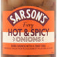 Sarsons Hot and Spicy Silverskin Onions 460g (1 Pack)
