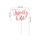 Arthsdite 1Pc Twenty One Cake Topper - 21St Happy Birthday Cake Decorations, 21 Birthday Party Decor, Wedding Anniversary Party Decorations - Rose Gold Glitter