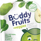 Buddy Fruits & Veggies Snacks To Go Pear Spinach Unsweetened Applesauce 3.2Oz Pouch (18Pk) Gluten-Nut-Dairy-Preservatives-Bpa Fr