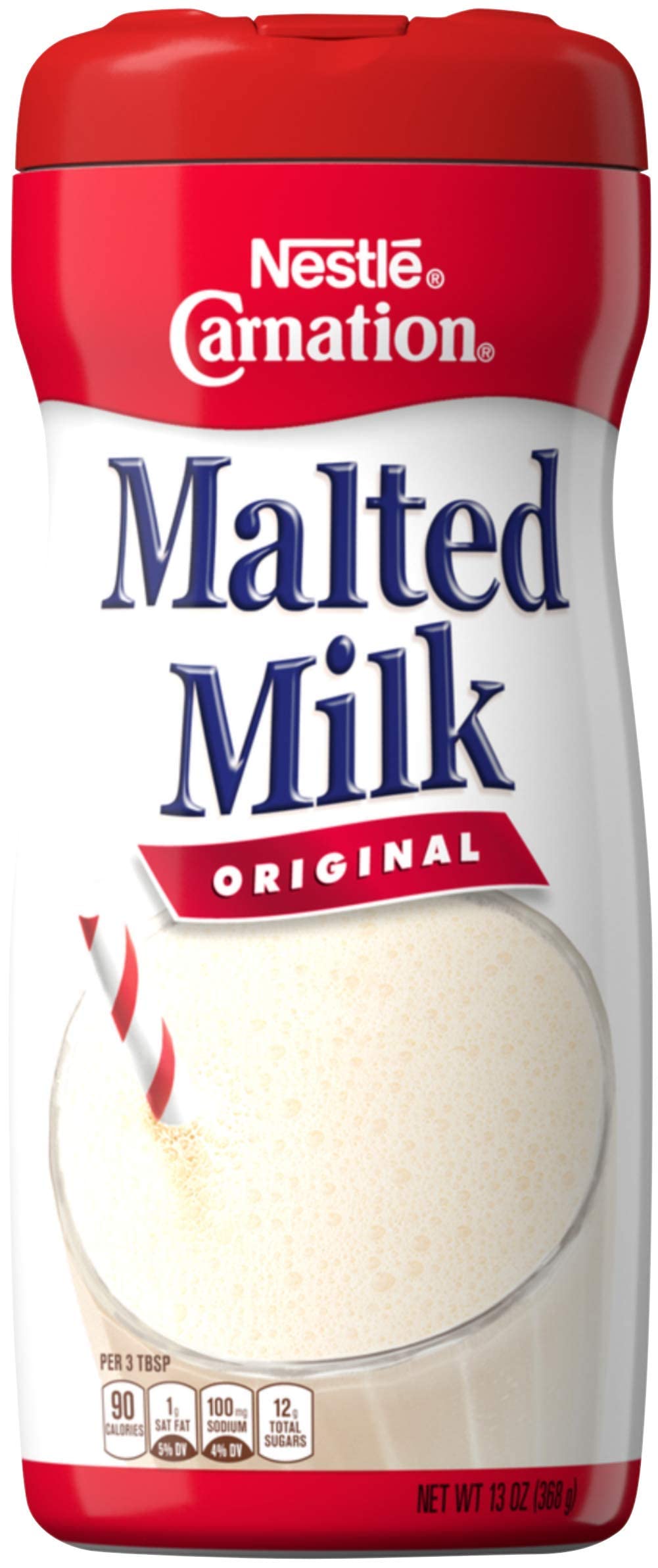 Nestle Carnation Malted Milk Powder, Chocolate And Original Flavor Bundle, 13 Oz Containers (2 Items)