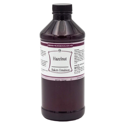 LorAnn Oils Hazelnut Bakery Emulsion: True Essence, Ideal for Boosting Fruit Tones in Cakes, Cookies & Desserts, Gluten-Free, Ke