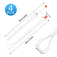 Tophoniex 4PCS Pickle Picker Deluxe Pickle Pincher Stainless Steel and Plastic Pickle Grabber Tool Olive Pepper Grabber, 8 Inche