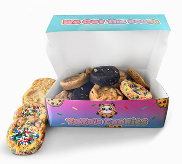 Yaya's Cookies - Bakery Fresh Gourmet Cookie Boxes - Assorted 12 count (2 lbs) - Chocolate Chip, Peanut Butter, Funfetti, Double