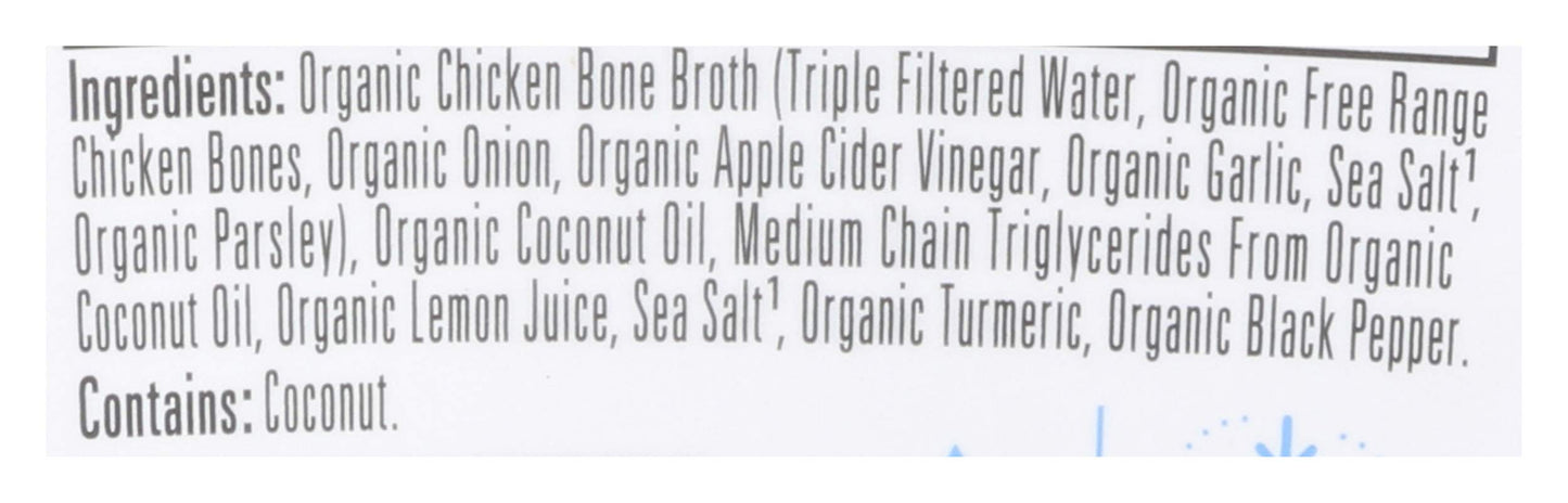 Bonafide Provisions Fresh Organic Lemon, Turmeric and Coconut Keto Broth, Frozen 8 fl oz - Gluten-Free, Grain-Free, Dairy Free P