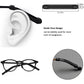 Ptslkhn Silicone Eyeglass Ear Cushions, 5Pairs Of Glasses Ear Grip, Anti-Slip Elastic Comfort Eyeglasses Temple Tips Sleeve Reta