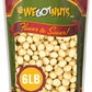 Raw Deluxe Macadamia Nuts - 6 lbs - Shelled & Unsalted enhanced Quality Kosher Raw Macadamia Nut Snack Pack By We Got Nuts - Natural Gourmet Fresh Macadamia Nuts Bulk - Packed In A Resealable Pouch Bag